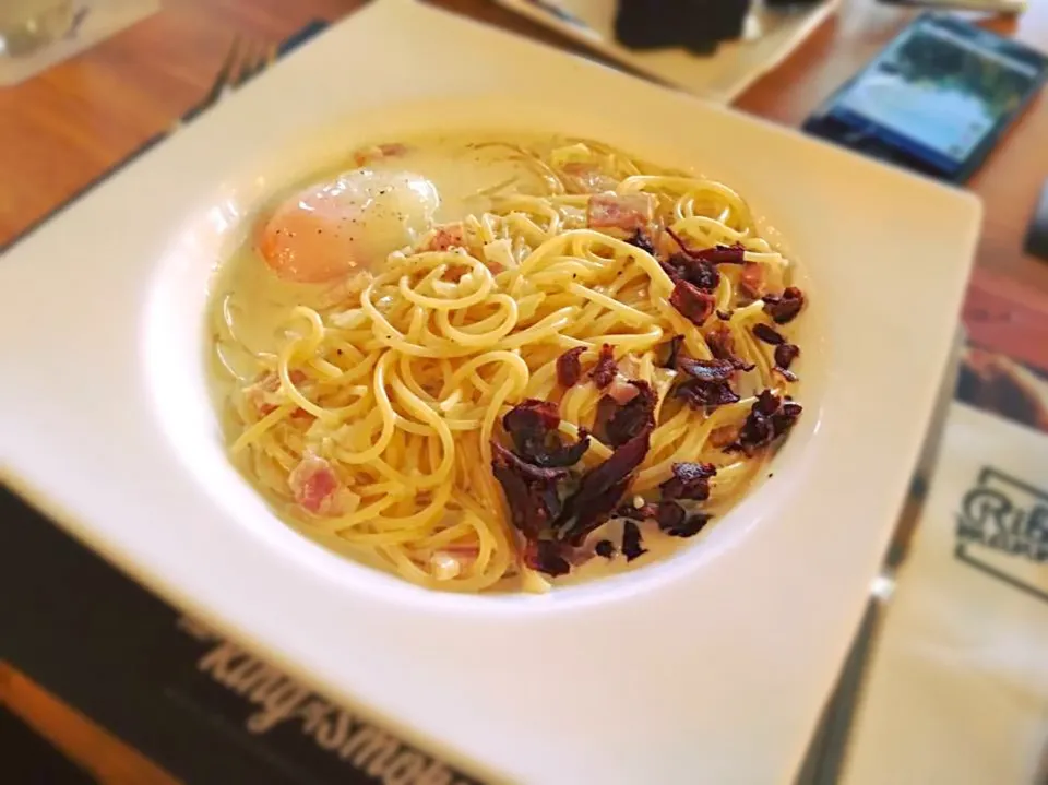 Carbonara with on zen egg|Kim Pakinyさん