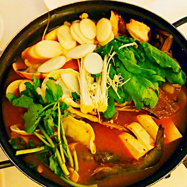 Korean seafood hotpot|Juneさん