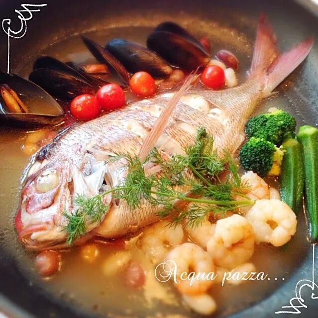 ♡鯛でアクアパッツァ♡|miffy・x・さん