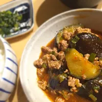 Snapdishの料理写真:甜麺醤多めの麻婆茄子😋|imuuさん