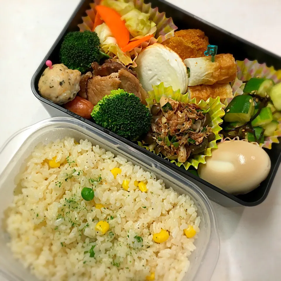 炊飯器で簡単☆ピラフ弁当|ゆきっちん(・8・)さん