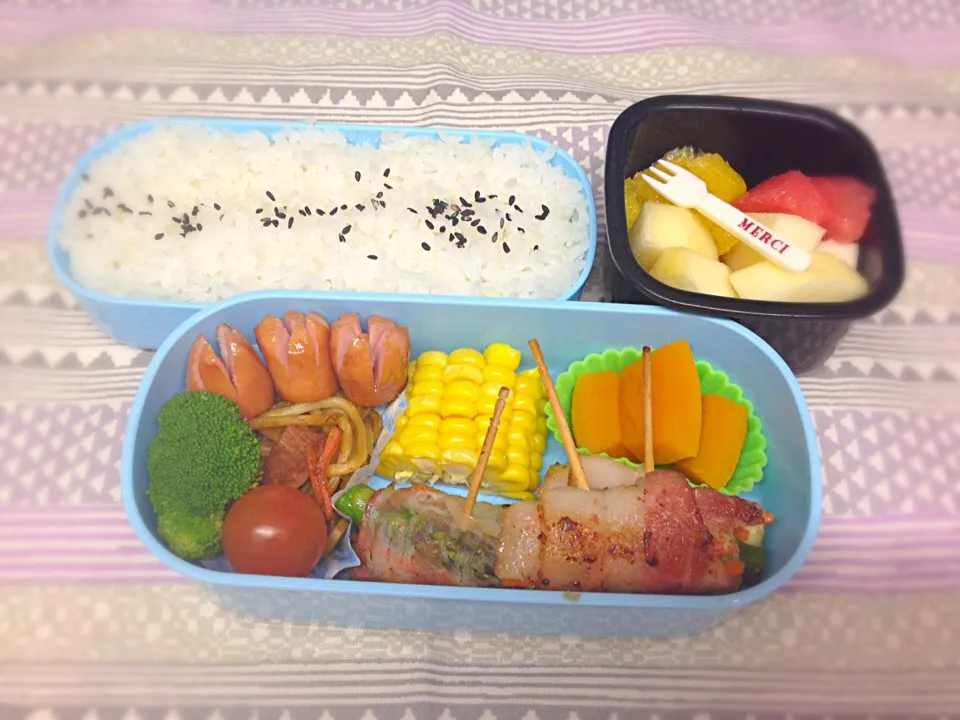 Snapdishの料理写真:小5男子 弁当🍱|チビミミさん