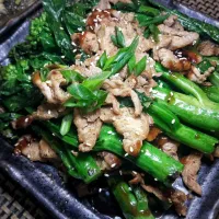 【Fried pork with cabbage mustard 肉片炒芥蘭】|Gavin Wong (香港の人々)さん