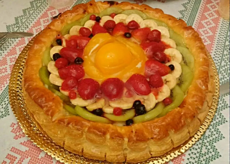 Tarta Primavera #Carreño #Frutas  #Cake/Pie #hojaldre #Fruits|maimay71さん