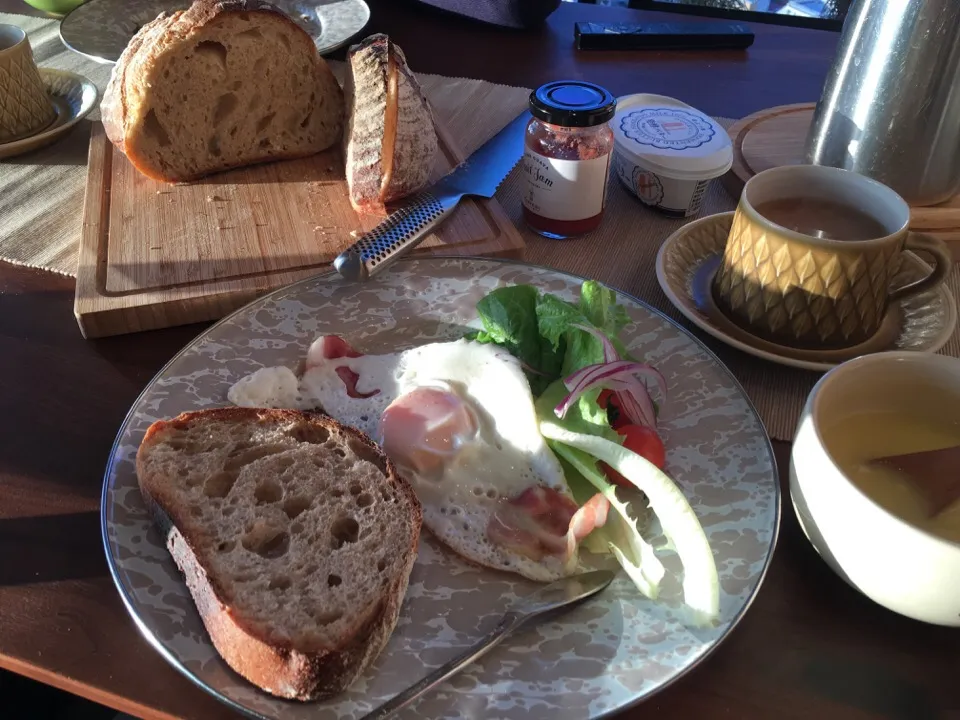 Snapdishの料理写真:だーいぶ前の朝ごパン🍞|Satominさん