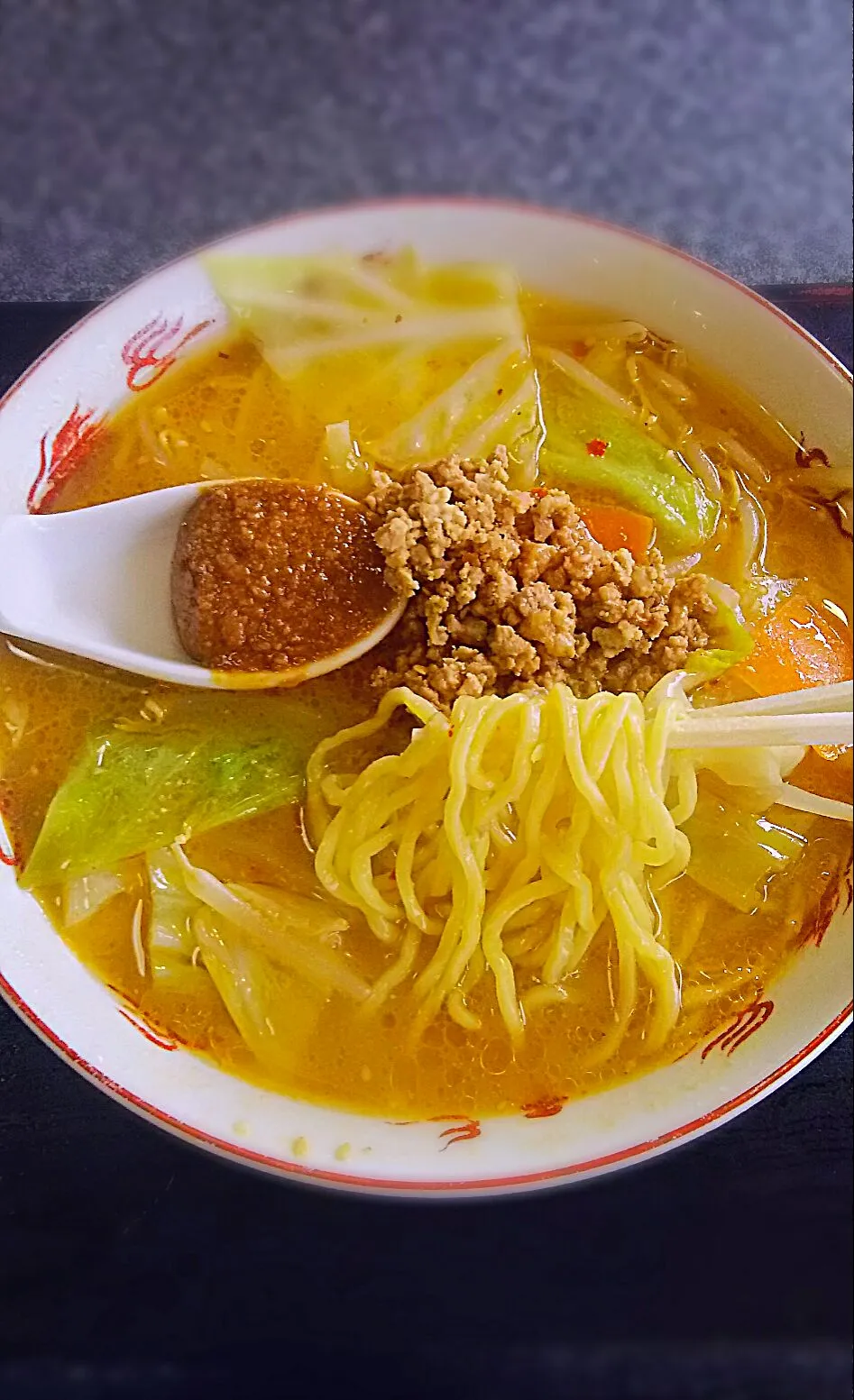 氷点麺の店「松月」の味噌ラーメン。|ちはるさん