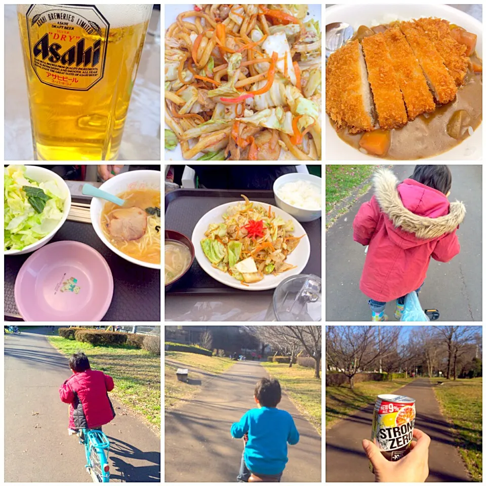 Snapdishの料理写真:He rode bike all by self🚲補助取れたヽ(´∀｀)ﾉ|🌈Ami🍻さん