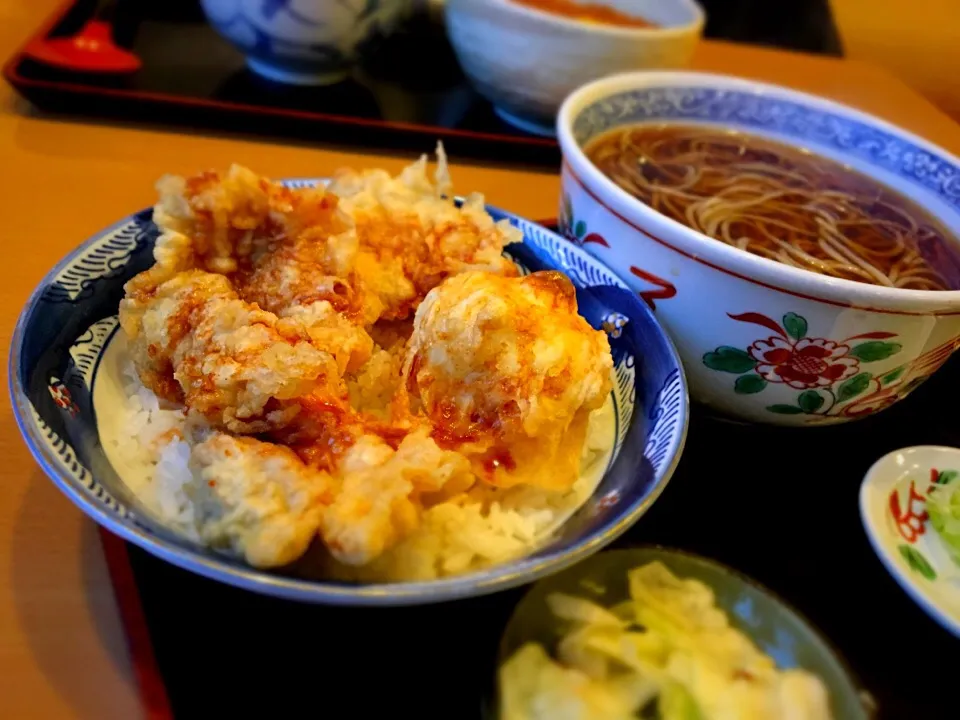 鳥親子天丼|さとうさんさん