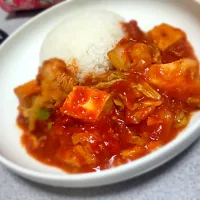 チキンと揚げ豆腐のトマト煮|はっち∞さん