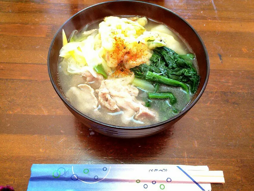 Snapdishの料理写真:力うどん🍜白だしで～|もぐもぐままちゃん (*ฅ́˘ฅ̀*) .｡.:*♡さん