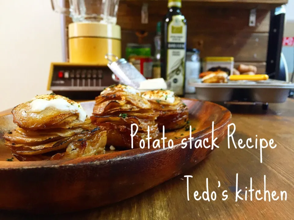 スパイシーポテトスタック video recipe付き|Tedo's Kitchen Okinawaさん