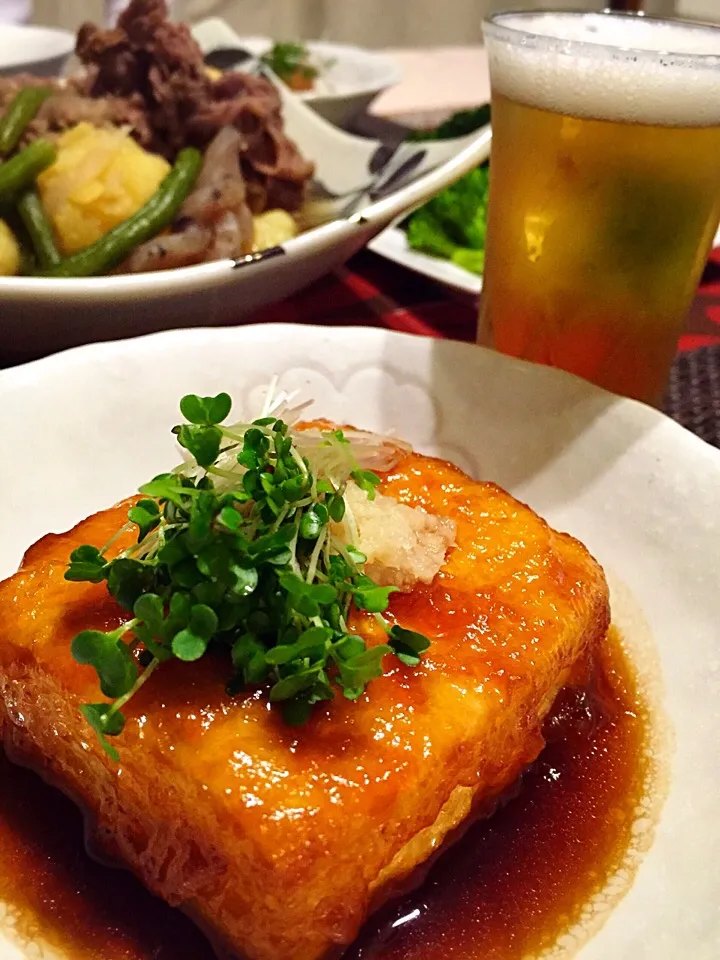 Snapdishの料理写真:揚げ出し豆腐♡|ちぃちゃんさん