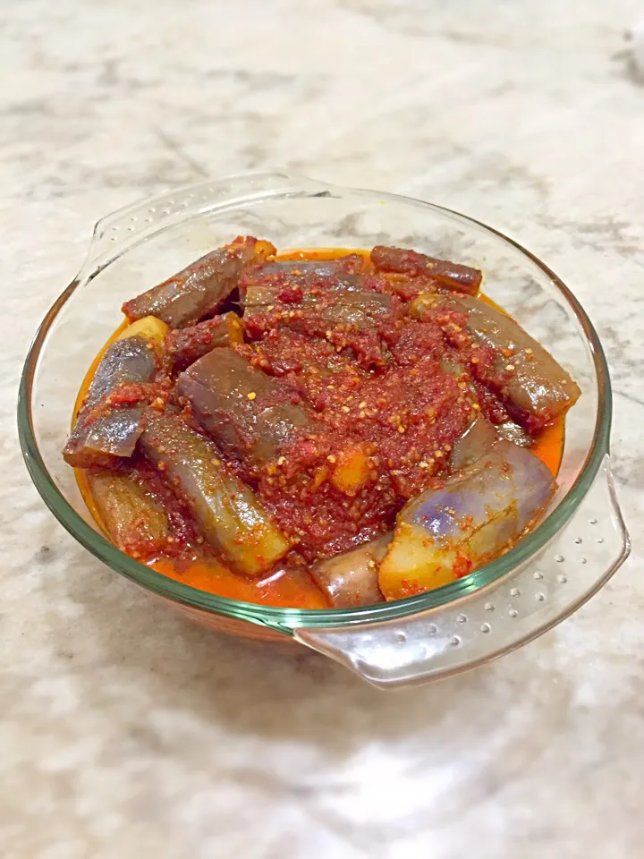 Snapdishの料理写真:Terong Balado|shintaさん