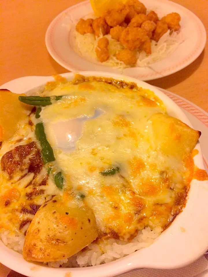 ジョイフル 焼きカレードリア 軟骨唐揚げ 何時もココに来たらこのメニュー😁|ナナさん