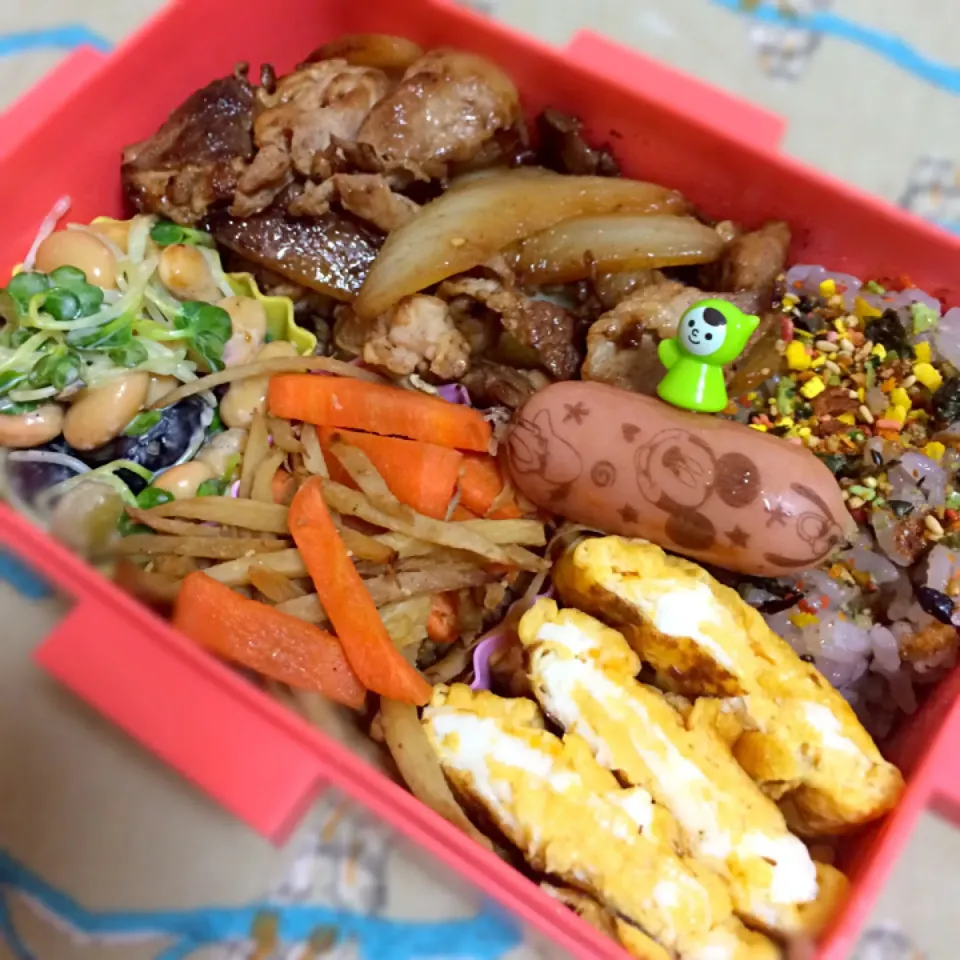 Snapdishの料理写真:生姜焼き弁当|さやかさん