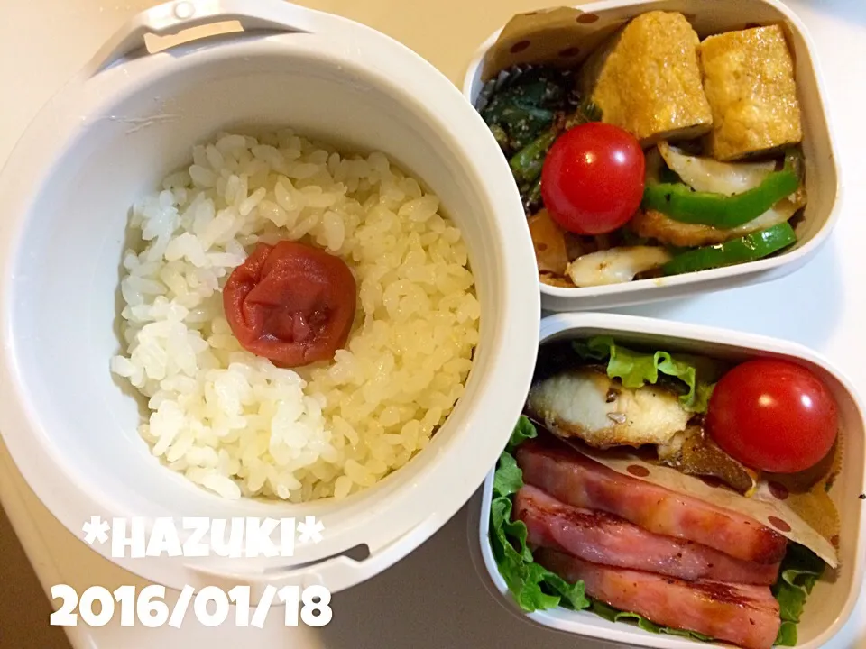 1月18日(月) 高校生息子弁当🍱🍱|Hazukiさん