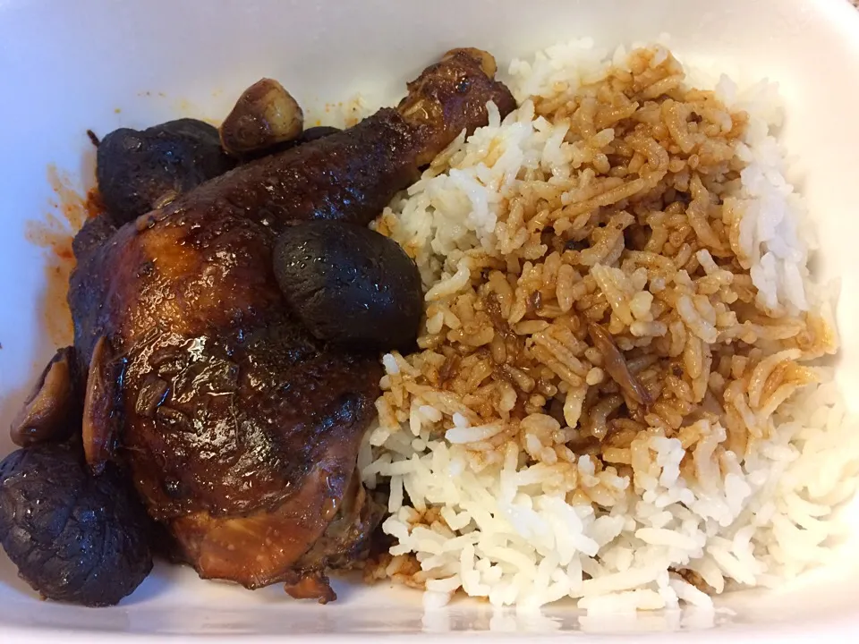 Weekend work bento: braised chicken and mushrooms|Ong Sor Fernさん