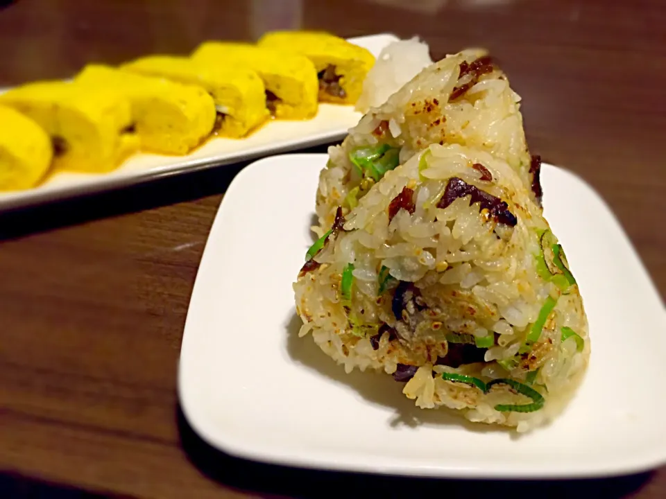 星野の時雨煮で焼きおにぎり|飛鳥さん