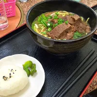 Snapdishの料理写真:肉そば|Syuma Shimoさん