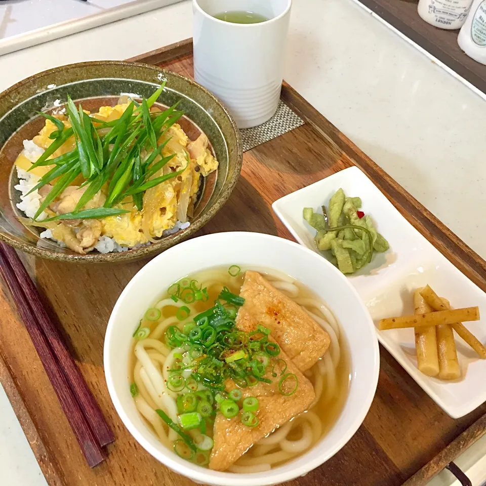 Snapdishの料理写真:寒いからうどん定食に‼️|Namiさん