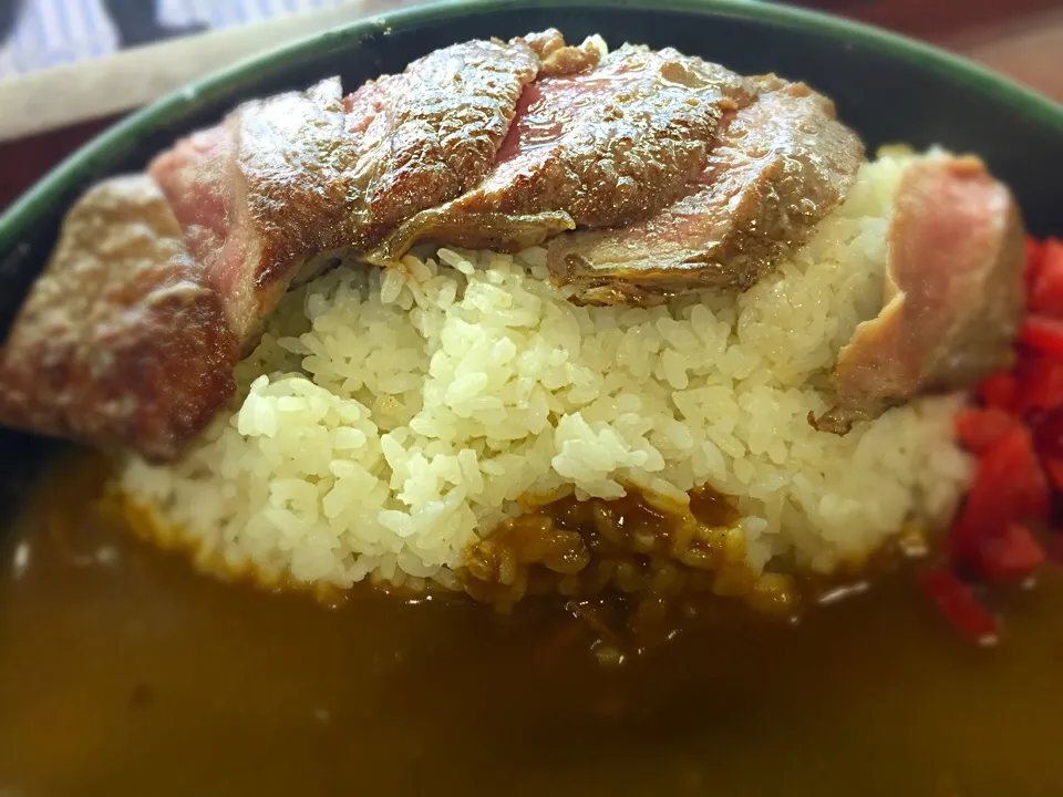 立食いそば手帳 名店120［首都圏編］田毎（秋葉原）ステーキカレー|buhizouさん