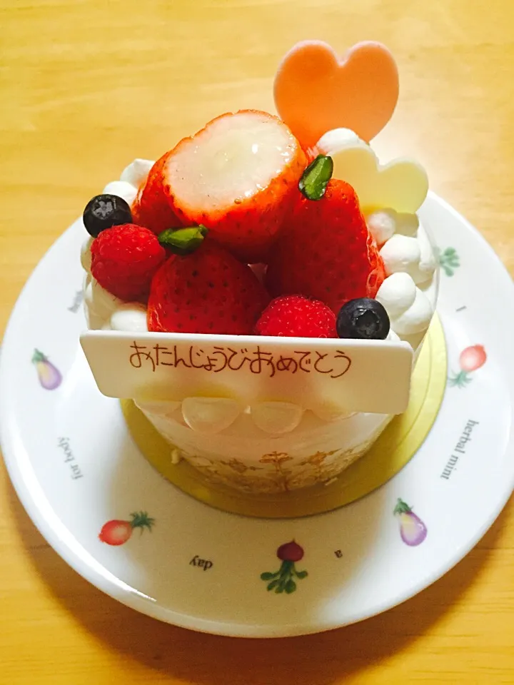 Snapdishの料理写真:birthdayケーキ|さえさん