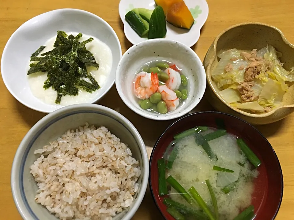 麦ご飯ととろろ|wan氏さん