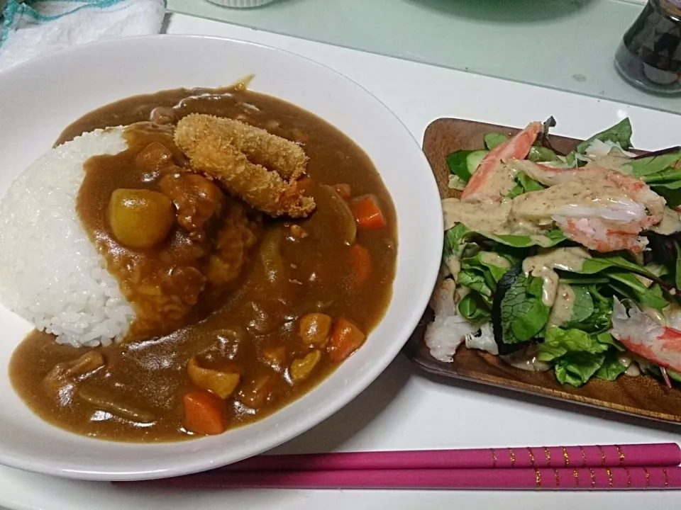 チキンカレー ～カニフライのせ～
カニサラダ|mky710801さん