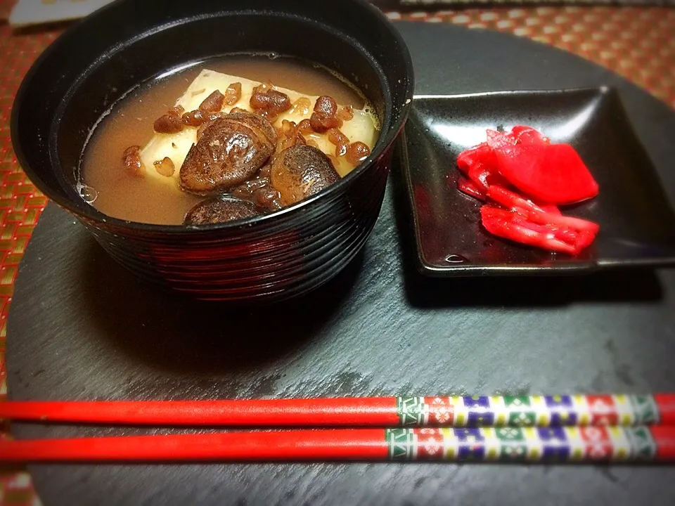 遅ればせ 鏡開き(^◇^;) 花豆ぜんざいで頂きました。|佐野未起さん