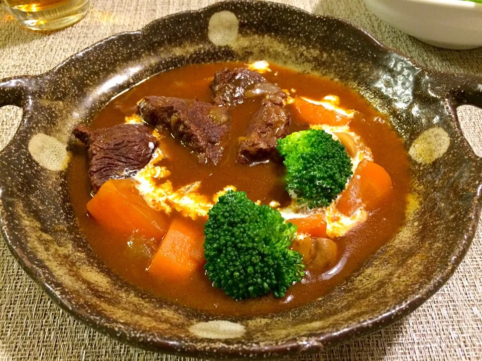 Snapdishの料理写真:白老牛すね肉のビーフシチュー|Jun  Sakamotoさん