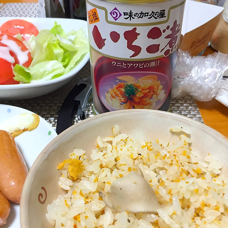 いちご煮炊き込みご飯（ウニとアワビの炊き込みご飯）|川村大作さん