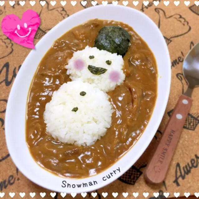 雪だるまのデコカレー|ヒロリンさん