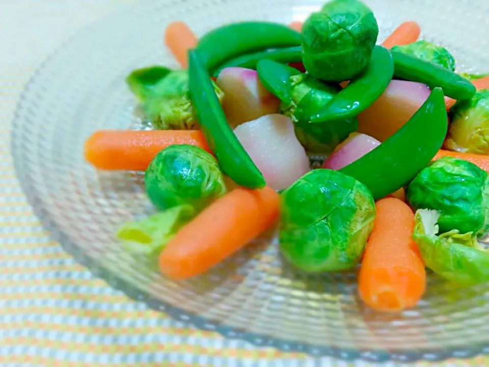 Snapdishの料理写真:温野菜サラダ*
　～ブイヨンスープで～|ことり*さん