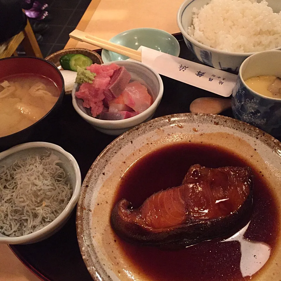 銀だらの煮付定食@舞浜(新橋)|塩豚骨さん