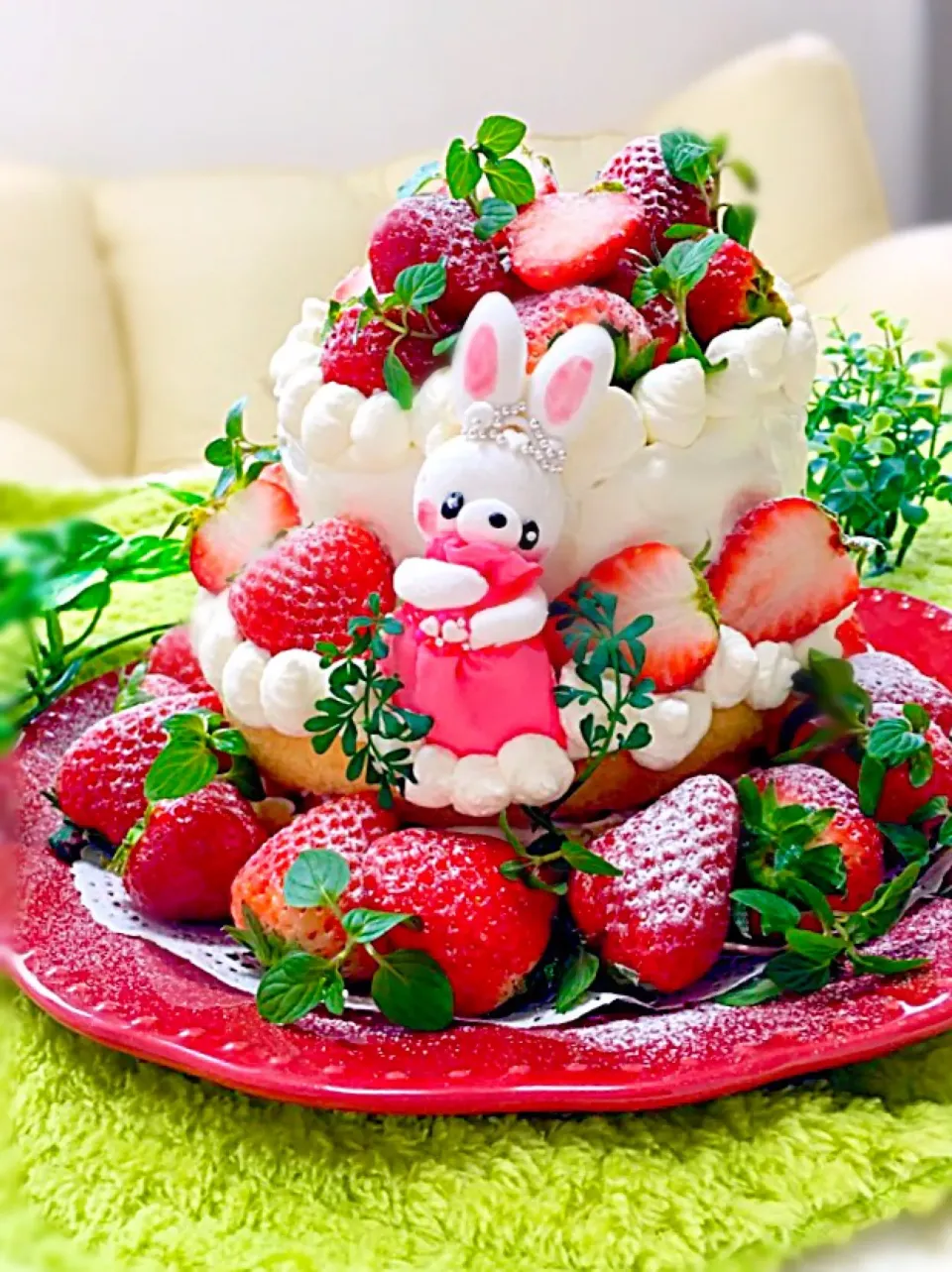 Snapdishの料理写真:ストロベリーケーキ🍓|富士子🍒🐰🍓さん