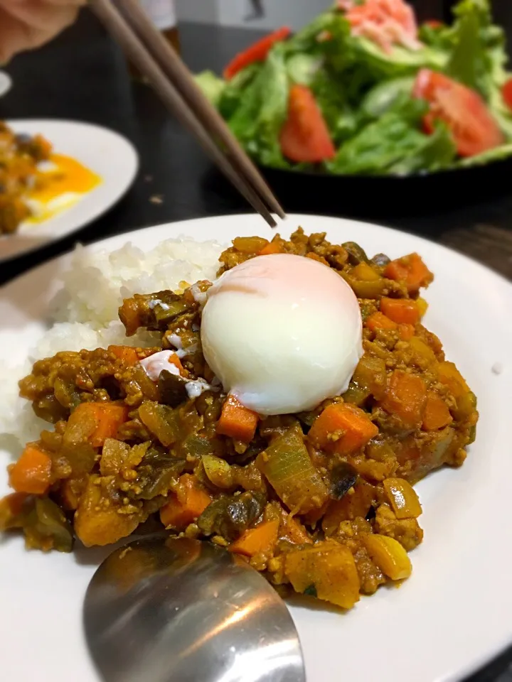 たっぷり野菜のドライカレー|さとさやさん