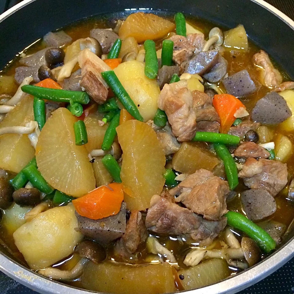 くららさんの料理 大根と豚肉のこっくりオイスター煮❤️〜具沢山で😊|ゆうみん（4人の母ちゃん）さん