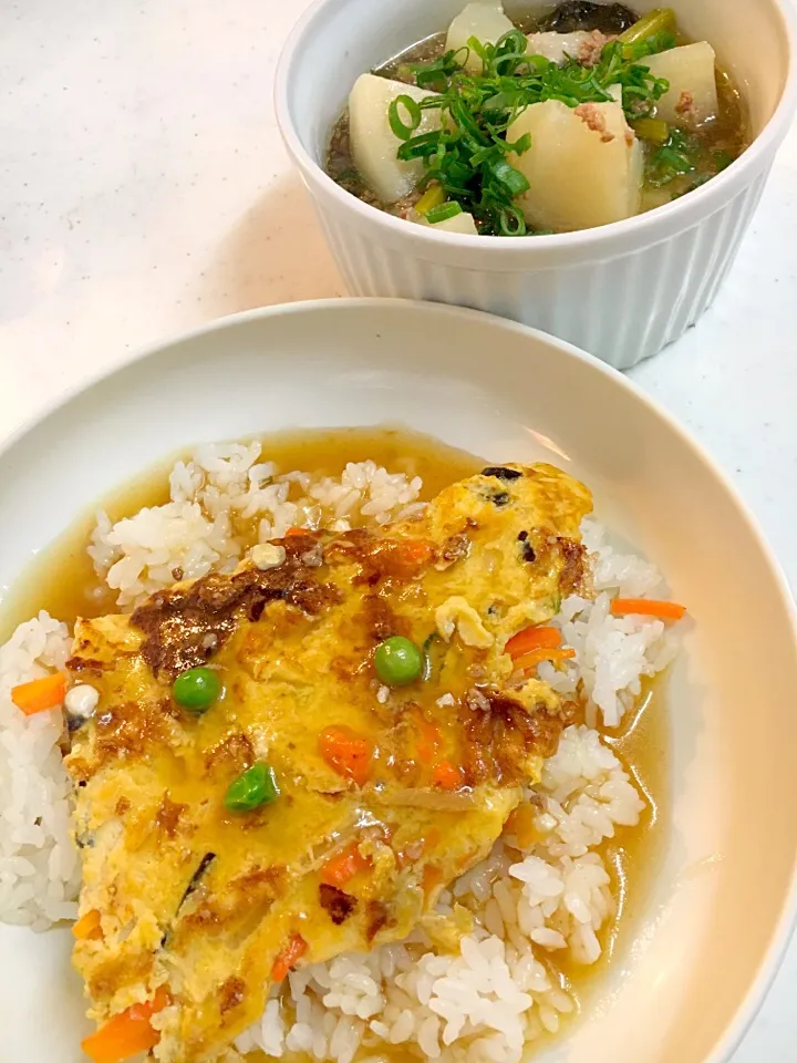 カブのひき肉あんかけ⭐︎天津飯|みウラさん