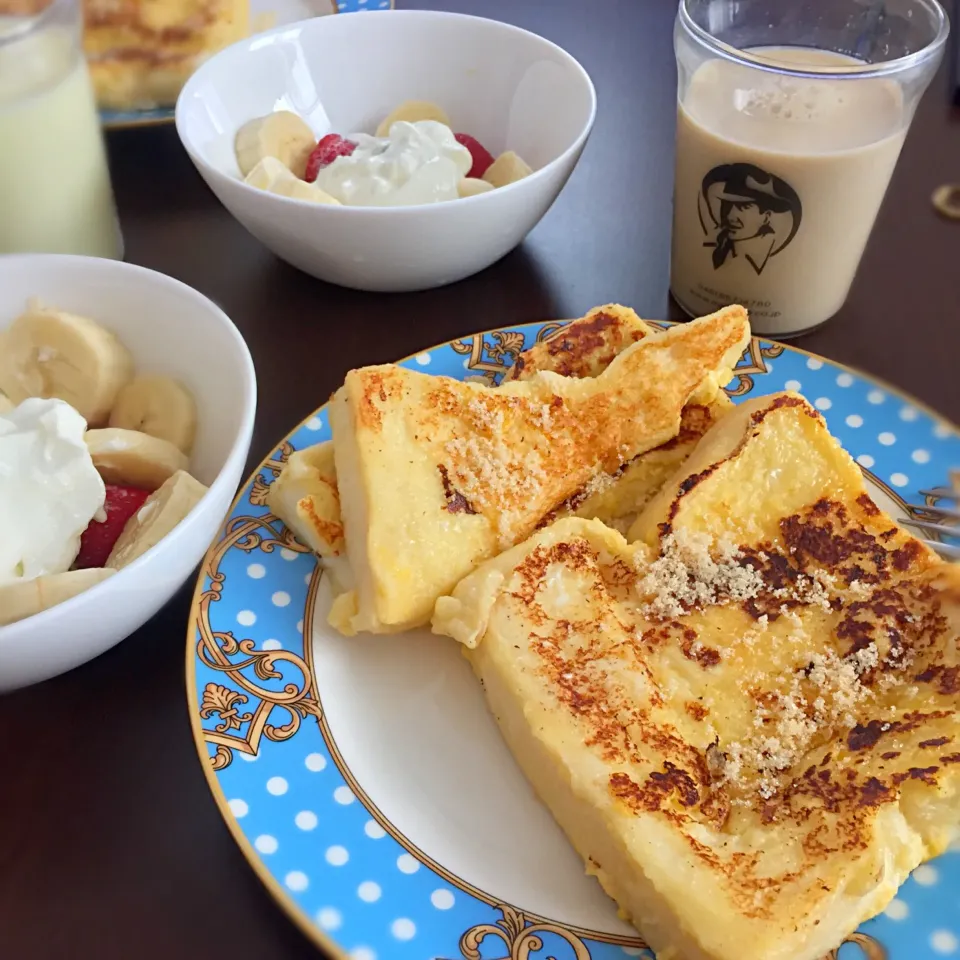 朝ごはんにフレンチトースト|runさん