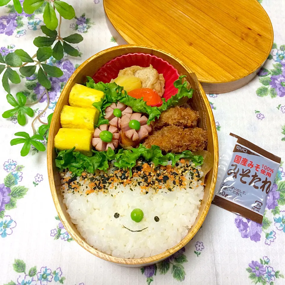 一口カツ弁当♪味噌ダレ付き〜♡|39biscuitさん