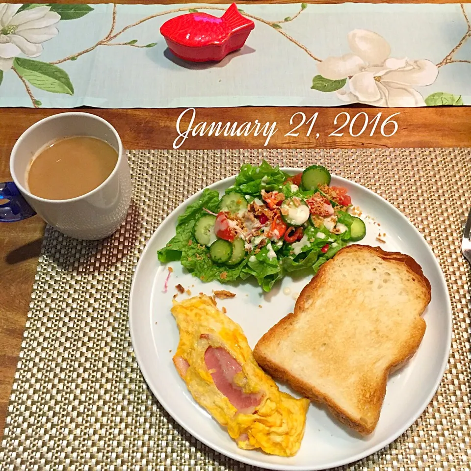 Snapdishの料理写真:朝ごはん 2016・1・21|ローゼルさん