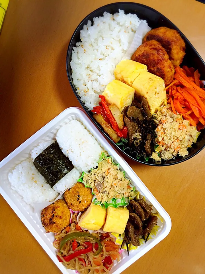 今日のお弁当♥︎二人分|ゆかさん