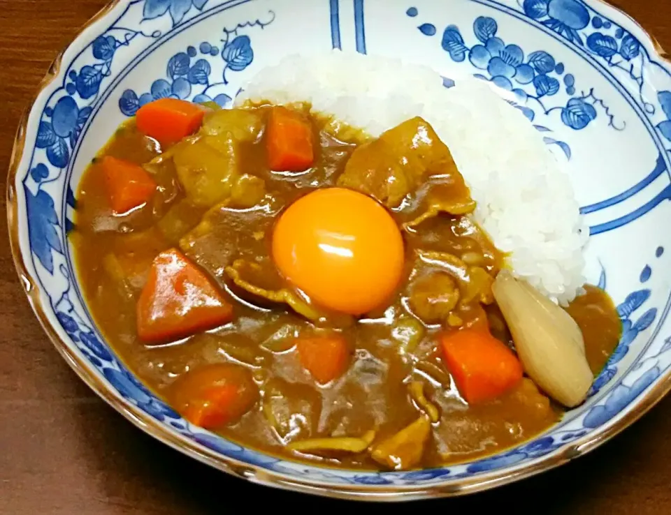 Snapdishの料理写真:普通のカレー🍛
らっきょうじゃなくてわけぎの甘酢漬け|あらいぐまのしっぽさん