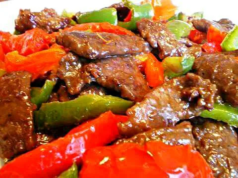 Stir-fried beef & mixed vegetables|マリアさん