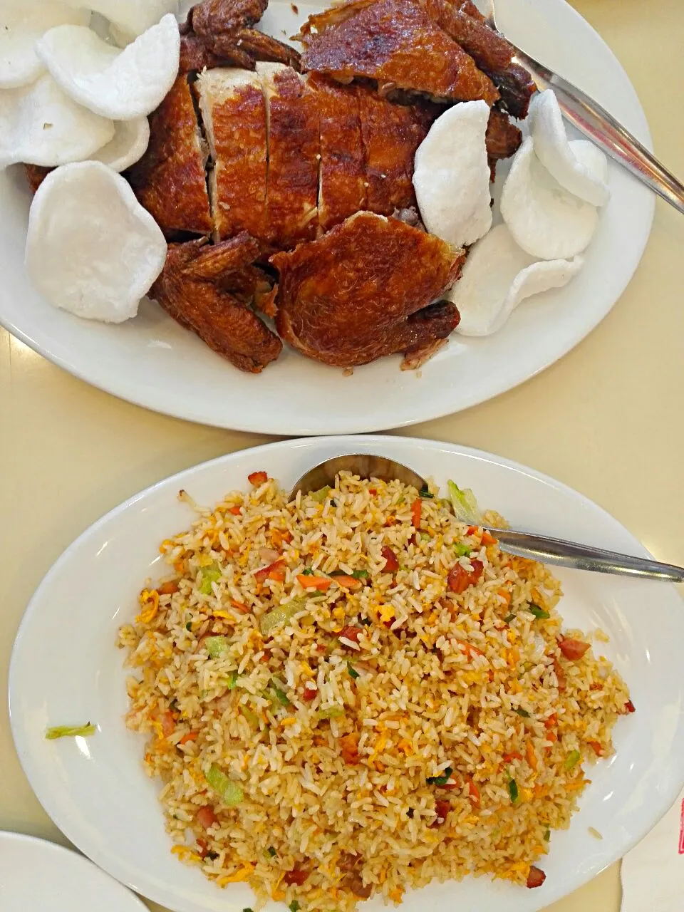 Yangchow fried rice and crispy fried chicken|Bam Soliman-Piencenavesさん