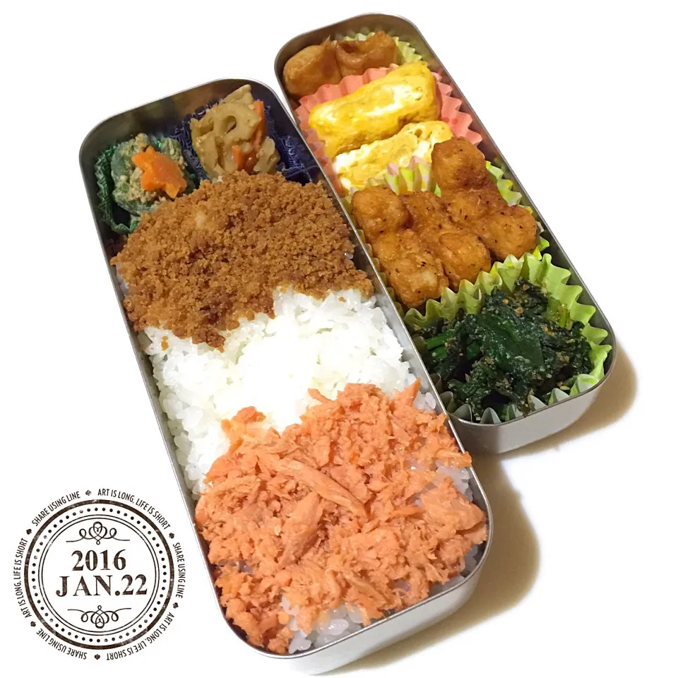 1/22❤︎主人のシンプルお弁当❤︎|Makinsさん