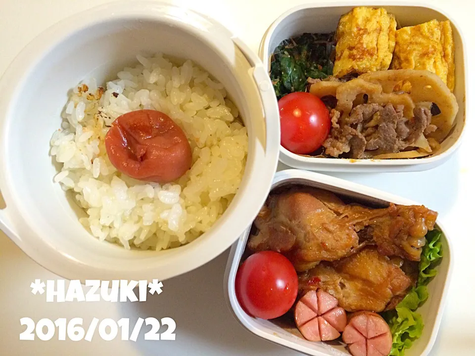 1月22日(金) 高校生息子弁当🍱🍱|Hazukiさん