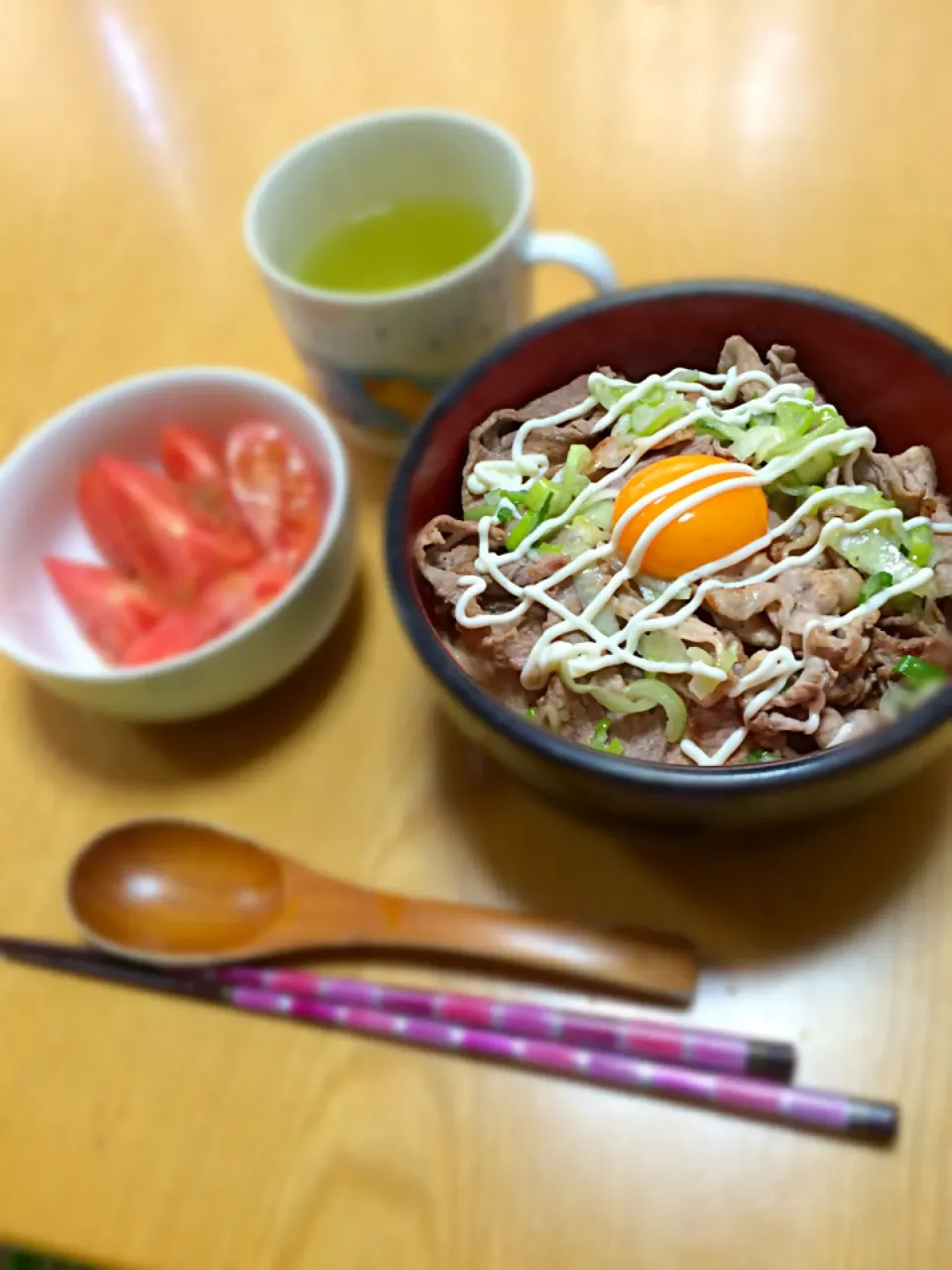 ネギ塩豚スタミナすぺしゃる丼|ママさんさん