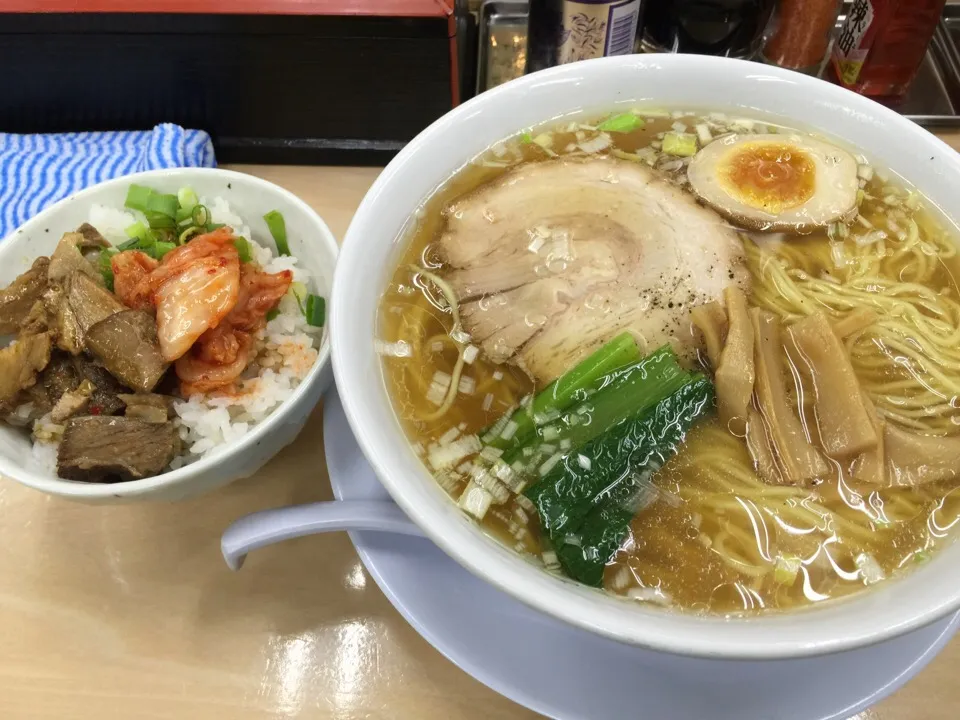 カミソリ正油大盛り&ミニチャーシュー丼◎ @大阪|THE SUNSEAさん