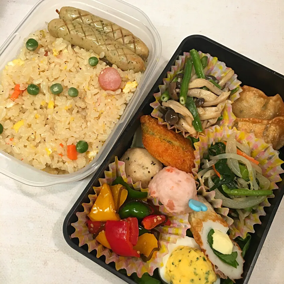 炊飯器で作った☆チャーハン弁当|ゆきっちん(・8・)さん